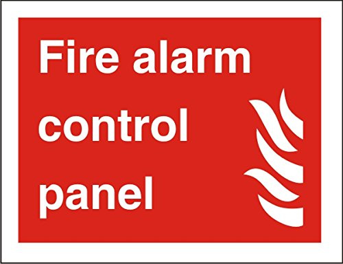 Seco Panel de control de alarma de incendios y señal de incendio, 200 mm x 150 mm, plástico semirrígido de 1 mm