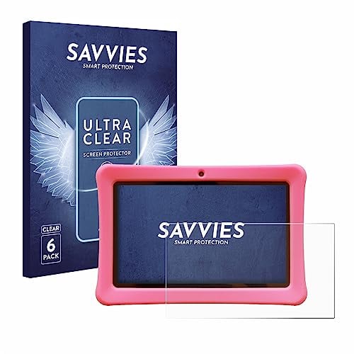 savvies Protector Pantalla para Contixo Kids 7 Tablet (6 Unidades) Película Ultra Transparente