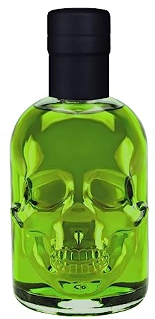Absinth Skull Totenkopf grün 0,5L Testurteil SEHR GUT(1,4) Maximal erlaubter Thujongehalt 35mg/L 55% Vol. 500ml grüner Absinth