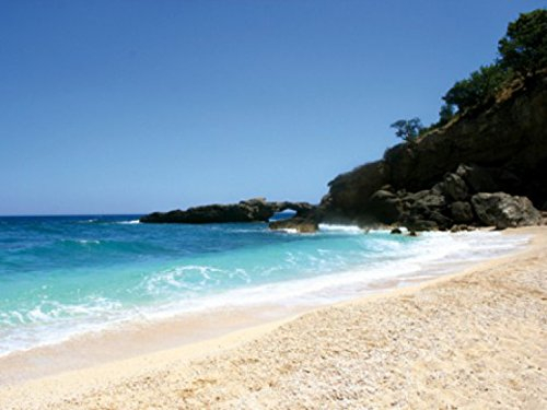 1art1 Strände Sardinien, Azurblauer Himmel Und Türkisfarbenes Meer, 2-Teilig Fototapete Poster-Tapete 240x180 cm