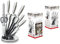 RL-KSS600 - Set di 8 coltelli professionali in acciaio INOX, colore: Argento