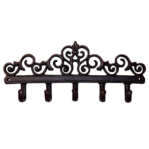 degawo Haken Garderobe 5 Haken 32x13,5x3,7 Handtuchhaken Landhaus Gusseisen Hakenleiste