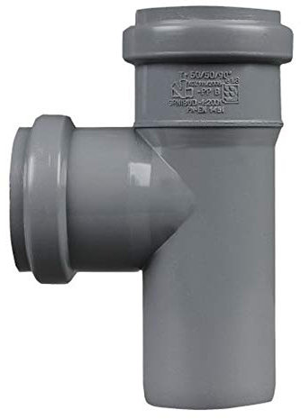 Tubo di derivazione HT PP DN50 (87°).