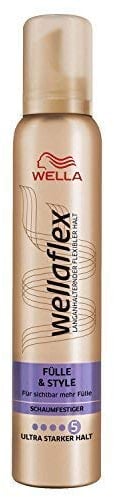 WELLA wellaflex Fülle & Style Schaumfestiger ultra starker Halt, 2er Pack (2 x 200ml)