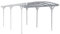 HOME DELUXE - Design Carport - FALO, Blanc - Dimensions : 505 x 300 x 226/240 cm - matériel de Montage Inclus I Abri pour Voiture Garage Abri
