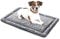 ALLISANDRO Hundematte waschbare Hundedecke hygienische rutschfeste und weiche Decke 80x60cm 100x70cm 120x70cm mit kuscheligem Micro Plüsch Oberfläche Leinwand Zurück Duplex-Einsatz Grau