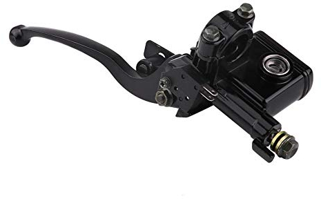 Aramox Pompa Freno ATV Sinistra, 7/8 22mm, Universale, Alluminio, Nero