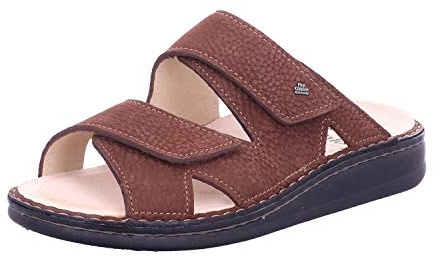 Finn Comfort Herren Pantoletten Sandalen Pantolette Glattleder Fußbett Bequem Freizeit Uni Pantoletten wechselfussbett Leder