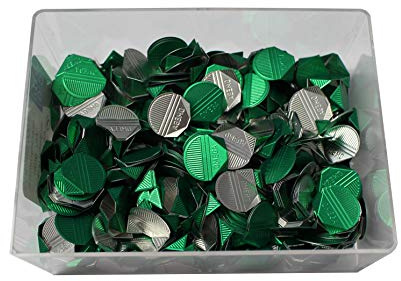 ALCO-Albert - Eckenklammern Aluminium grün, 1000 Stück | Grün lackiert, in Dose