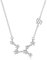 Jungfrau Halskette Anhänger, Sterling Silber Sternbild Halskette Schmuck, 12 Horoskop Zeichen Aug-Sep Geburtstagsgeschenke für Frauen Männer ＆ Mädchen, Astrologie Sternzeichen Stern Schmuckkette 18 