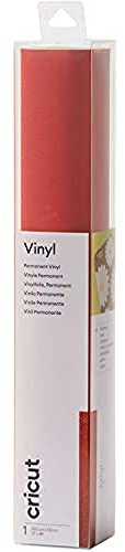 Cricut Premium Vinyl Shimmer - Permanente, Rojo, 1.2 m (4 ft)