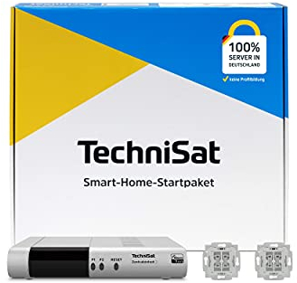TechniSat Smart-Home Startpaket Rollladen BJ1 - Set mit Zentraleinheit 2 und 2-mal Unterputz Rollladeneinsatz (Z-Wave Funktechnologie, smarte Steuerung per App, für Busch-Jaeger Schalterprogramm)
