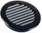 Steinberg14 Black 100mm Air Vent Cover with Insect Mesh - 4 inch Round Air Vent Covers for Walls and Ceilings - Air Vents for Interior Walls - Plastic Ventilation Grille