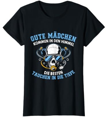 Die Besten Mädchen Sauerstoffflasche Tauchen Taucherinnen T-Shirt