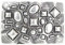 BELTINGER Gürtelschnalle Ornamente 4,0 cm | Buckle Wechselschließe Gürtelschließe 40mm Massiv | Wechselgürtel bis 4cm | Altsilber