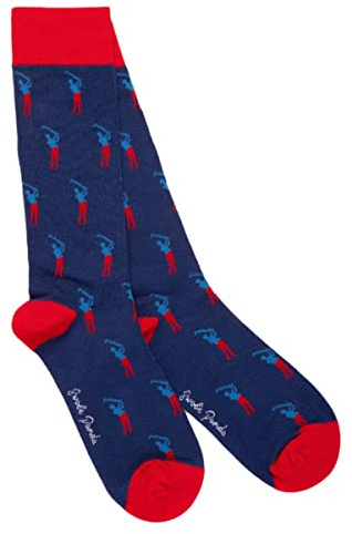 SWOLE PANDA Bamboo Socks UK7-11 - Golfer Mens Socks
