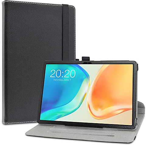 LiuShan Custodia per TECLAST M40 Plus,360 Gradi di Rotazione Custodia in Pelle PU con Supporto Caso per TECLAST M40 Plus/TECLAST P20S /TECLAST P30S /TECLAST P40HD 10.1 Pollici Tablette,Nero