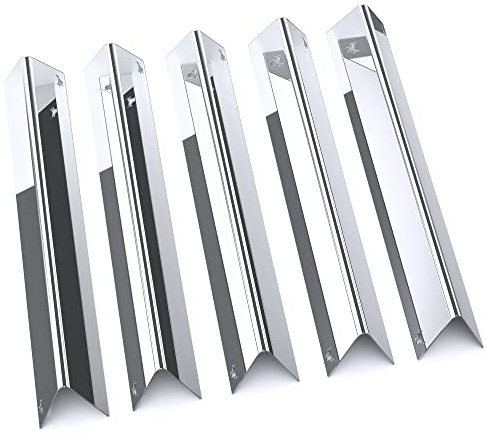 teileplus24 BR01-5-SG Gasgrill Edelstahl Flavorizer Bars kompatibel mit Weber Spirit 310 320 330 300 ab 2013- Brennerabdeckungen für Weber Spirit E320 S320 E310 S310 E330 S330