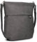 Zwei Damen Handtasche Mademoiselle.M M140 Umhängetasche 12 Liter klassische Crossbody Bag aus weichem Kunstleder, DIN-A4 passend, große Tasche für die Arbeit, Büro oder Uni (nubuk-stone)