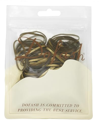 Dofash 2 * 75MM Snag-free Elastic Hair Ties - Rubber Bands for Women's Hair - 150pcs (Blonde)