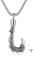 Fish Hook Urn Halskette für Asche für Männer Sterling Silber Maui Hook Keepsake Halskette für Asche Kremation Schmuck Geschenk für Männer