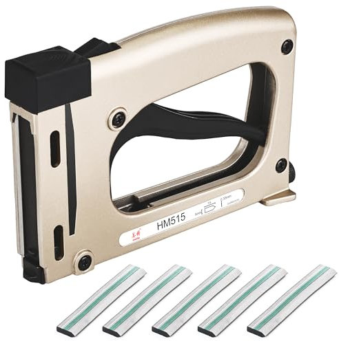 meite Point Driver HM515 Outil manuel avec 1000 clous flexibles, outil de cadrage pour loisirs créatifs, pilote de point de cadre, agrafeuse/cloueuse/agrafeuse