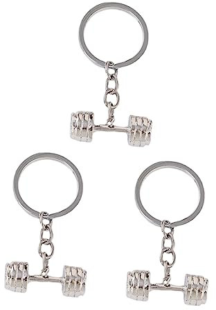 PACKOVE 3St Schlüsselanhänger Herrenanhänger Elfenohren Hanteln hängend