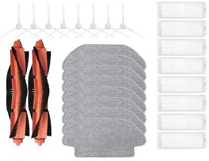 CEPAIXN Compatibile con Xiaomi S10 S12 B106GL. Robot Aspirapolvere, Pezzi di Ricambio di Ricambio Spazzola Laterale Principale Filtro Hepa Panno for Mop