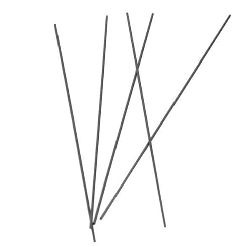 JISADER 2x5 Stück 2,5 X200mm Carbon Fiber Hohl Rohr Stangen BAU Sand Tisch Modell