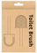 PARODI & PARODI - Brosse Toilettes WC Démontable, Brosse WC Suspendu et Crochet Adhésif Montage Mural/Sol, Balai Toilette Hauteur 36,7, Accessoires Salle de Bain et Camping, Balayette Petite et Légère