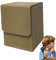 Card Deck Box - Custodia per carte in pelle PU, porta carte magnetico, elegante organizer per 100 carte con accesso rapido, contenitore multifunzionale per carte da gioco, ideale per collezionisti di