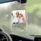 HOBULL Personnalisée Pendentif Voiture Retroviseur,Pendentif Photo en Acrylique Deco Voiture Interieur,Cadre Photo Suspendu Personnalisé,Voiture Miroir Accessoires Decoration