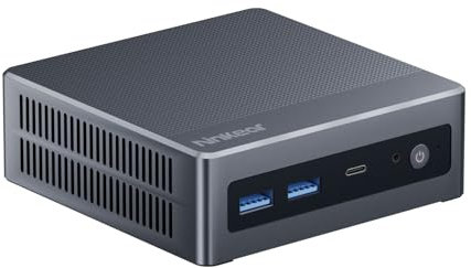 docooler N9 Compact PC N100 16GB DDR4 Dual Band WiFi Ordenador de sobremesa portátil Soporte Pantalla de Doble Pantalla 4K para el hogar, oficina o empresa