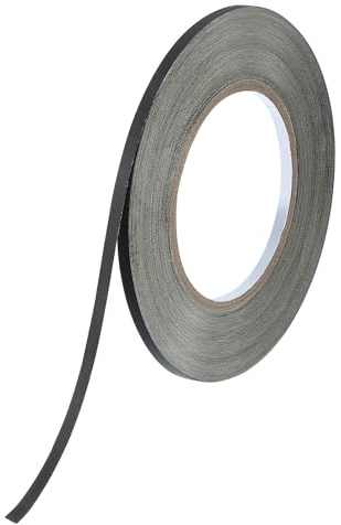 PATIKIL Acetatgewebeklebeband 5mm x 30 Meter, Schwarzes Isoliergewebe Klebeband für Laptop Elektrik Automobil Gitarrenreparatur Kabelbaum
