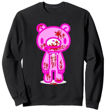 Anime d'Halloween rose fluo sombre couvert de sang Sweatshirt