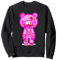 Anime d'Halloween rose fluo sombre couvert de sang Sweatshirt