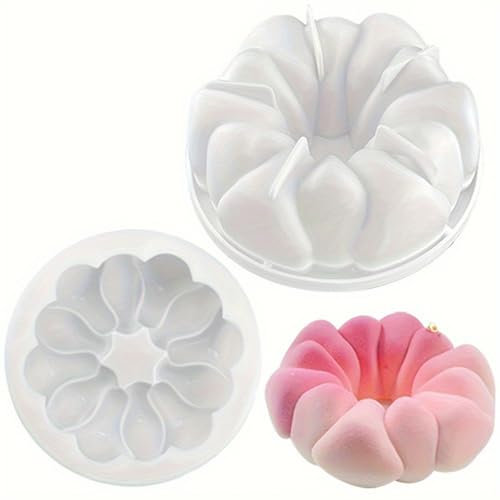 MARUKO Moules à Gâteaux en Silicone, Moules en Silicone pour La Pâtisserie, Antiadhésifs et Réutilisables, Accessoires de Cuisine pour Cadeaux de Bricolage (GT021)