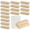 16 STK Kartenhalter Holz Schwarz, Tischkartenhalter Fotohalter mit 2 Blätt Punktaufklebern, Postkartenständer Menükartenhalter für Hochzeiten, Geburtstag, Partys, Tischaufsteller (Naturholzfarbe-16)