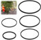 Fish Feeding Ring, 5 Sizes of Reusable Aquarium Feeding Ring Black Washable Aquarium Floating Plant Corral for Keeping Floating Plants in Place