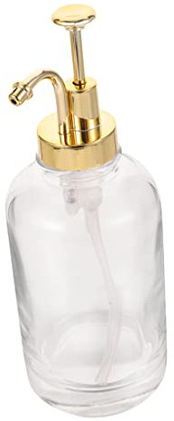 Happyyami Distributeur De Sirop En Verre Pompe Dorée 1l Accessoires Pour Station De Café Précision De Dosage Maison Boulangerie Et Bar Design Compact Et