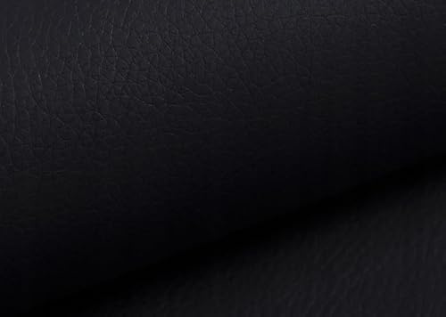 TAPHICEROS Leder Reparatur Set | Schwarz, 250cm x 140cm | Meterware Kunstleder Lederreparatur Lederflicken Set Hochwertiges Lederflickenset für Autositz Sofa Möbel Bürostuhl DIY