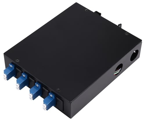 Aboiled Rail Type Fiber Optic Terminal Box 4 Port FTTH LC 4 Core Single Mode Flange Pig Tail LSZH