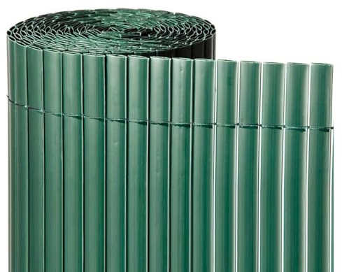 Gutta Plascane - Canniccio PVC, Recinzione Giardino, Frangivista per Recinzione, Frangivista PVC (Verde, Rotolo 1,50x5 Metri)