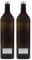 Mikken Lot de 2 bouteilles en verre vert-marron 1000 ml avec 2 étiquettes