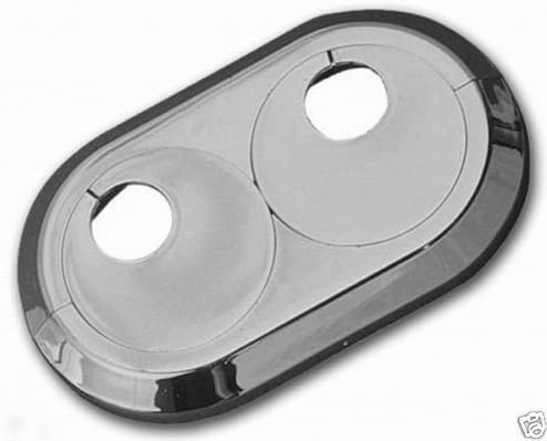 5 Stück: Heizungsrosetten, Heizungsmanschetten, Heizrohrmanschetten, Heizrohrrosetten, Doppelrosetten-verchromt 8 Größen wählbar: 12-28 mm (18 mm)
