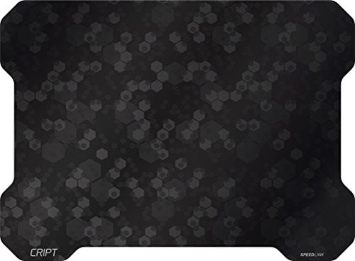 Speedlink CRIPT Ultra Thin Gaming Mousepad - Tappetino per Mouse da Gioco (Adatto per tutti i mouse con sensore ottico o laser) Nero