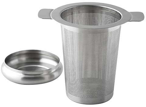Weis Teefilter, Edelstahl, Silber, 8 x 10 x 8.5 cm
