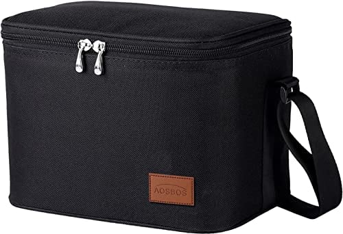 AOSBOS Sac Isotherme Repas Portable Multi-usages Style Sobre