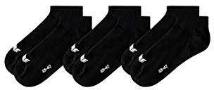 Erima 3-Pack Füßlinge Schwarz, 43-46 Herren
