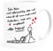 Moonworks® Kaffee-Tasse Ich bin nicht eifersüchtig, aber was meins ist, ist nun mal meins Geschenk Liebe Valentinstag lustig Mann weiß Keramik-Tasse